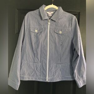 Striped Blue and White Jacket
Brand:  ALIA
Size 10P ( petite)